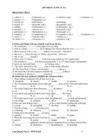 REVISION FOR THE 4TH TEST 