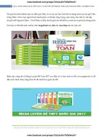 CHUYÊN đề  NGUYÊN hàm TÍCH PHÂN ỨNG DỤNG