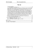 Đồ Án Tốt Nghiệp Công Nghệ Hoá Học