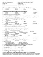 ngu phap tieng anh 10 