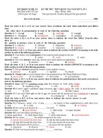 DE DAP AN THI THU LAN 2 THPT QG 20162017 