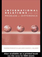 International relations and the problem of difference