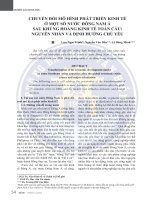 Chuyển đổi mô hình phát triển kinh tế ở một số nước Đông Nam Á sau khủng hoảng kinh tế toàn cầu nguyên nhân và định hướng chủ yếu