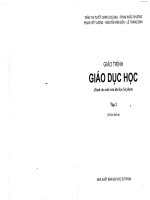 Giáo trình giáo dục học tập 2 (dành cho sinh viên đại học sư phạm)