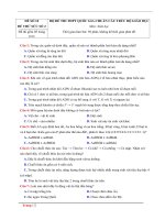 Đề thi thử minh họa năm 2017 môn Sinh Học  Đề 10