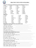 De cuong on tap tiếng anh 6 bai 11