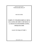 Nghiên cứu tình hình nhiễm ấu trùng sán lá song chủ trên cá Mè trắng và cá Trắm cỏ tại TP. Cẩm Phả, tỉnh Quảng Ninh (LV thạc sĩ)