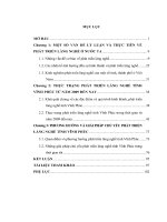 LUẬN VĂN KINH TẾ ĐỘC QUYỀN: Phát Triển Làng Nghề Tỉnh Vĩnh Phúc Trong Giai Đoạn Hiện Nay