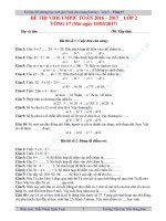 Vòng 17  Lớp 2  Cấp tỉnh  Bảng A (1532017)