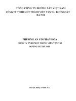 Phương Án Cổ Phần Hóa Công Ty TNHH Một Thành Viên Vận Tải Đường Sắt Hà Nội
