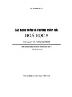 Các dạng toán và phương pháp giải hóa học 9