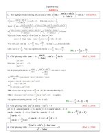 LƯỢNG GIÁC TRONG ĐỀ ĐẠI HỌC (GIẢI CHI TIÊT)