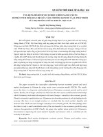ỨNG DỤNG MÔ HÌNH VECTƠ HIỆU CHỈNH SAI SỐ (VECM) ĐỂ PHÂN TÍCH MỐI QUAN HỆ GIỮA TĂNG TRƯỞNG KINH TẾ VÀ SỰ PHÁT TRIỂN CỦA THỊ TRƯỜNG CHỨNG KHOÁN VIỆT NAM