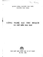 Công nghệ sau thu hoạch và chế biến rau quả 