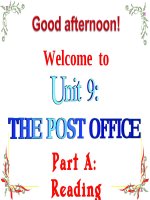 unit 9 class 11 the post office reading