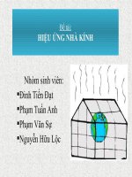 Đề tài hiệu ứng nhà kính