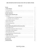 Một số phương pháp giải bài toán tồn tại trong số học