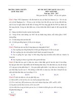 THPT chuyen quoc hoc hue mon sinh hoc  lan 1 nam 2017  file word co loi giai
