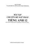 Bài tập các chuyên đề ngữ pháp tiếng anh 12