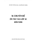 16 chuyen de luyen thi vao 10 mon toan
