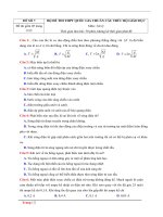 Đề thi thử minh họa THPTQG năm 2017 môn Vật Lý  Đề 7