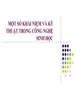 Một số khái niệm và kỹ thuật trong công nghệ sinh học