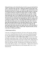 Một số lưu ý về thiết kế nhà ở( Sưu tầm )