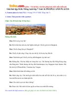 Giải bài tập SGK Tiếng Anh lớp 7 Unit 16 PEOPLE AND PLACES 