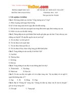 Đề thi học kì 1 môn Ngữ văn lớp 7 trường THCS Ngải Thầu, Lào Cai năm học 2016  2017 