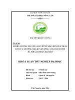 Đánh giá tình hình cấp giấy chứng nhận quyền sử dụng đất của xã đông hội   huyện đông anh   thành phố hà nội giai đoạn 2013 2015 