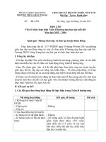 BÁO CÁO TUẦN LỄ HƯỞNG ỨNG HỌC TẬP SUỐT ĐỜI