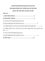 Chuyên đề đổi mới phương pháp dạy học ngữ văn qua một tiết đọc hiểu văn bản