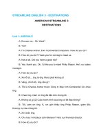 STREAMLINE ENGLISH 3 - DESTINATIONS