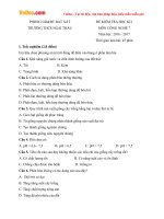 Đề thi học kì 1 môn Công nghệ lớp 7 trường THCS Ngải Thầu, Lào Cai năm học 2016  2017 