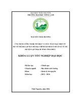Ứng dụng công nghệ tin học và máy toàn đạc điện tử đo vẽ thành lập bản đồ địa chính mảnh bản đồ 29xã tử du   huyện lập thạch   tỉnh vĩnh phúc 