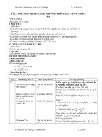 giáo án bài phương trình và hệ phương trình bậc nhất nhiều ẩn.