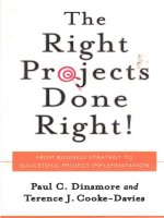 The right projects done right  