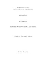 Một số ứng dụng của đa thức