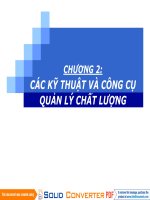 Quản lý chất lượng trong công nghệ thực phẩm chương 2