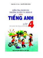 Bài kiểm tra tiếng Anh lớp 4