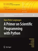 A primer on scientific programming with python 