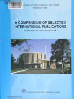 A compendium of selected international publications  tuyển tập các công bố quốc tế