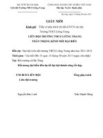 Giấy mời thầy cô của trường THCS Liêng Trang về dự Đại Hội Liên Đội