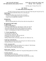 Dự thảo chấm điểm thi đua của liên đội