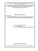 TÌNH HUỐNG QUẢN LÝ Tên tình huống:          Xử lý tình huống Đảng viên đã vi phạm quy định của Đảng và Nhà nước về Dân số  Kế hoạch hóa gia đình tại xã Tình Húc, huyện Bình Liêu.