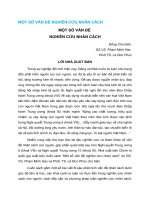 MỘT SỐ VẤN ĐỀ NGHIÊN CỨU NHÂN CÁCH