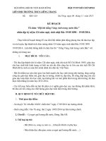 KH thi tiếng hát tháng 5 KH thi tiếng hát tháng 5