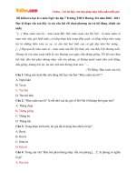 Đề kiểm tra học kì 1 môn Ngữ văn lớp 7 Trường THCS Hương Trà năm học 2010  2011 