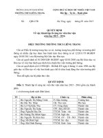 Quyết định thành lập tổ cộng tác viên thư viện