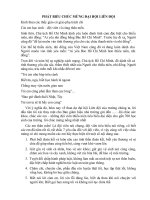 PHÁT BIỂU CHÚC MỪNG ĐẠI HỘI